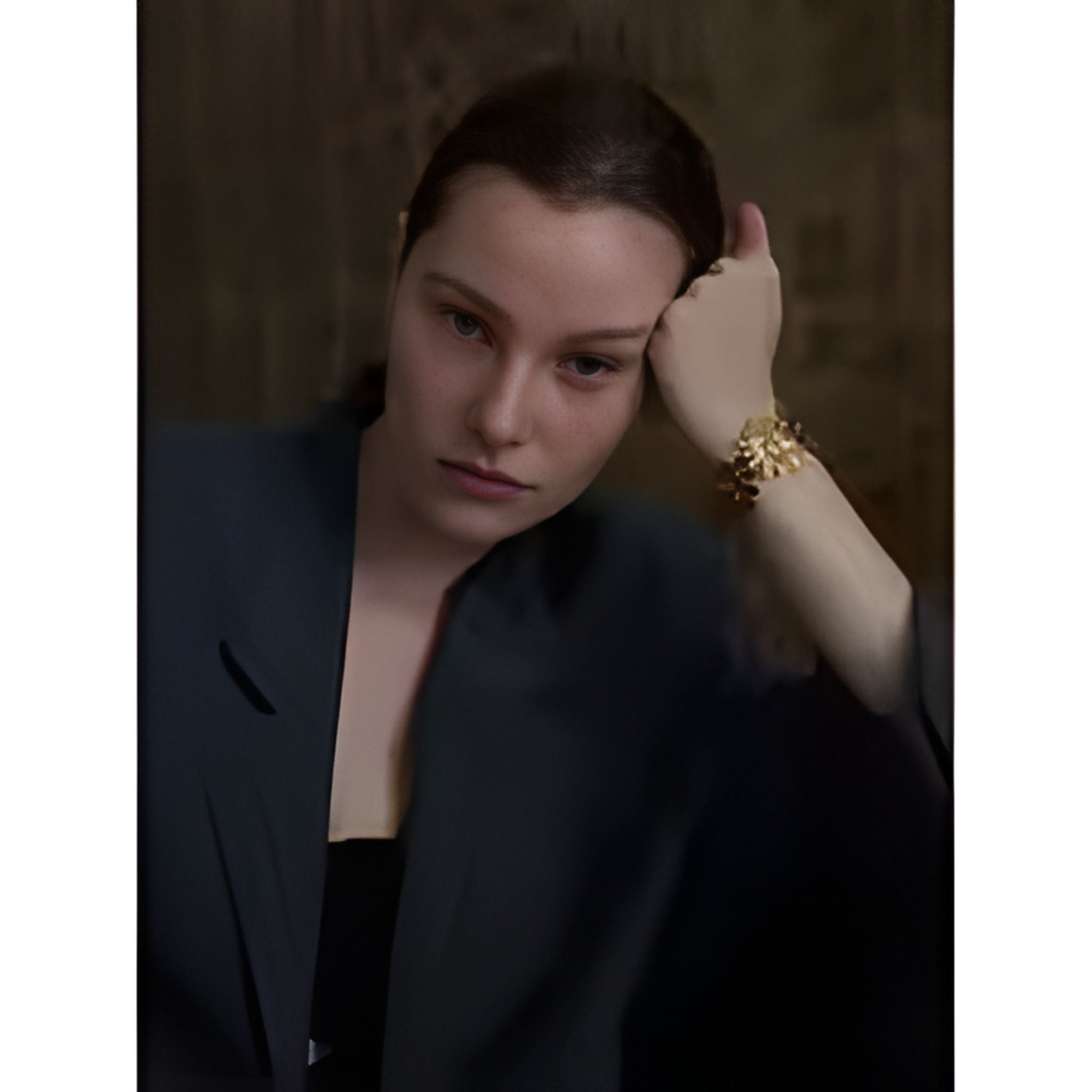 Sunflower Wide Cuff Bracelet