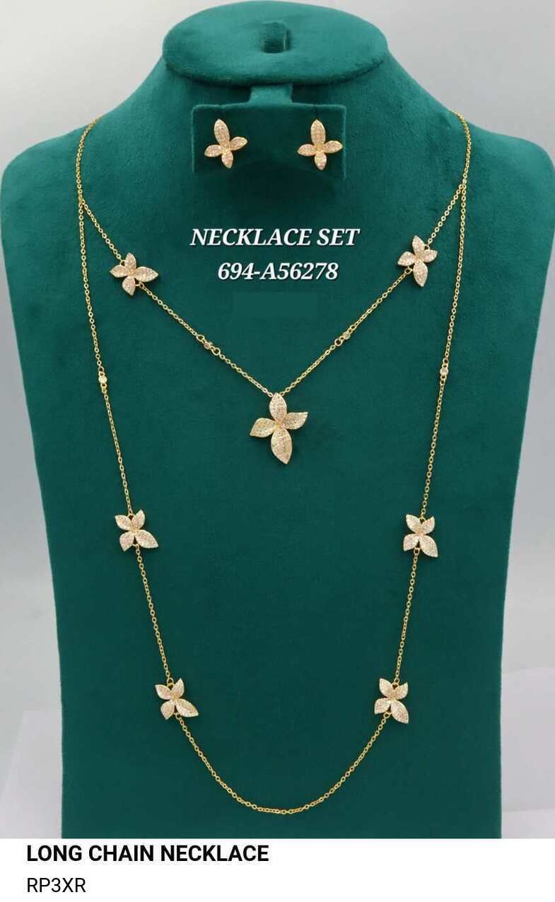 Butterfly Long Gold Chain Necklace