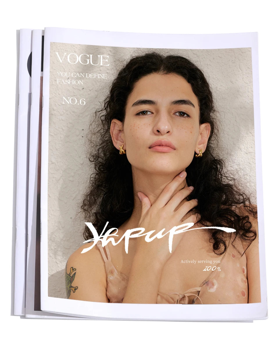 18K PVD X-Shape Stud Earrings