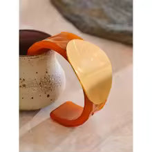 Acrylic Acetic Acid Open Bracelet