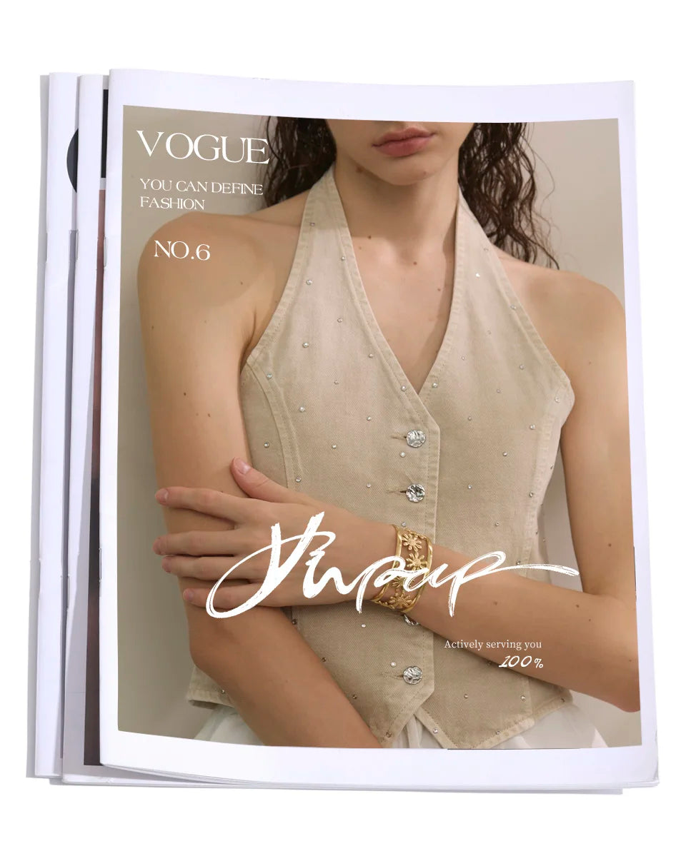 Stainless Steel Flower Hollow Cuff Bracelet