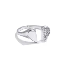 Adjustable Zirconia Heart Love Ring