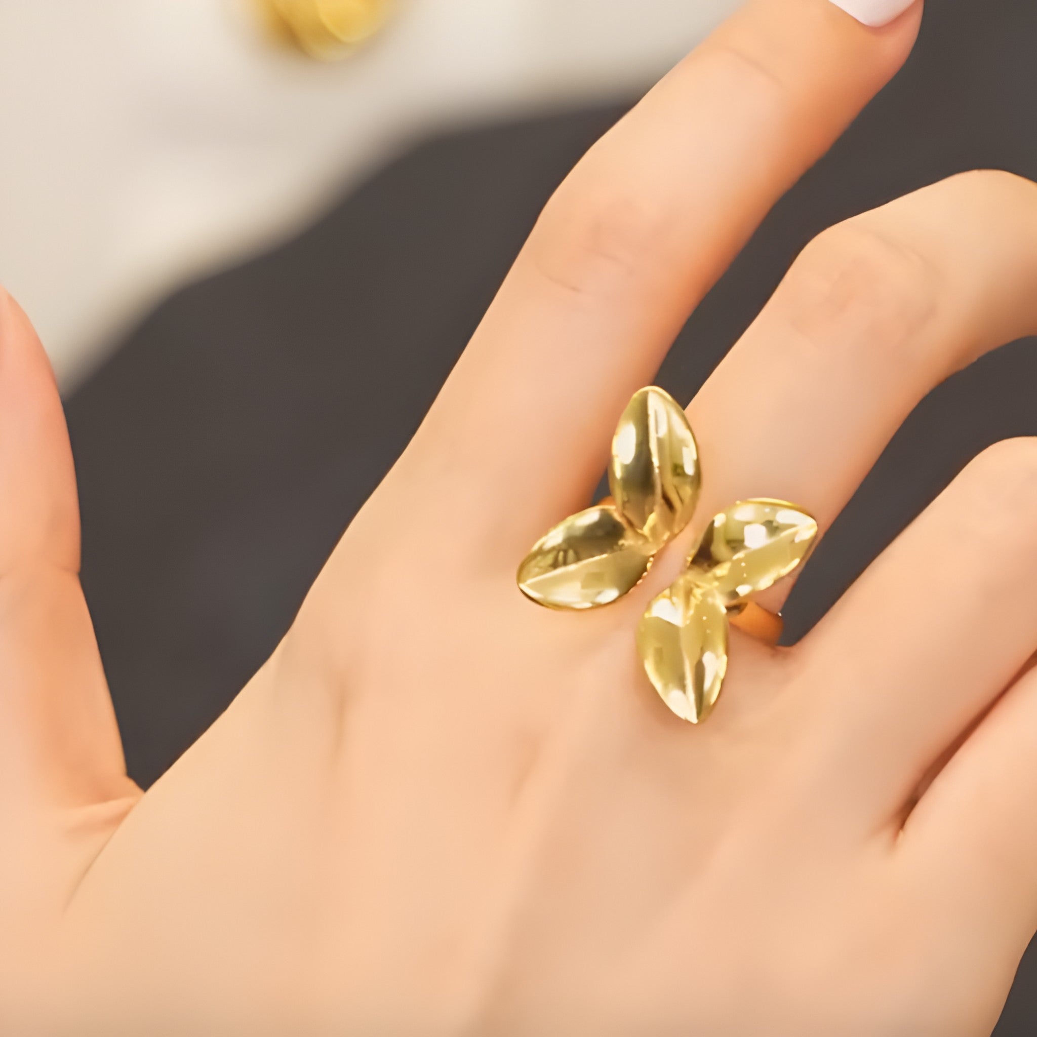 Flower Adjustable Ring