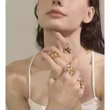 Flower Adjustable Ring