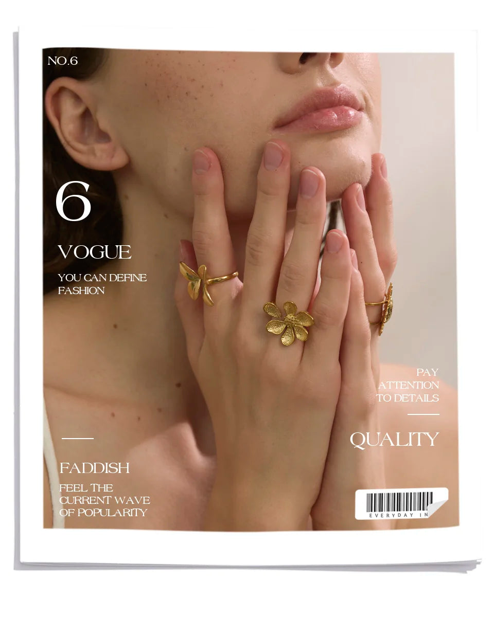 Flower Adjustable Ring