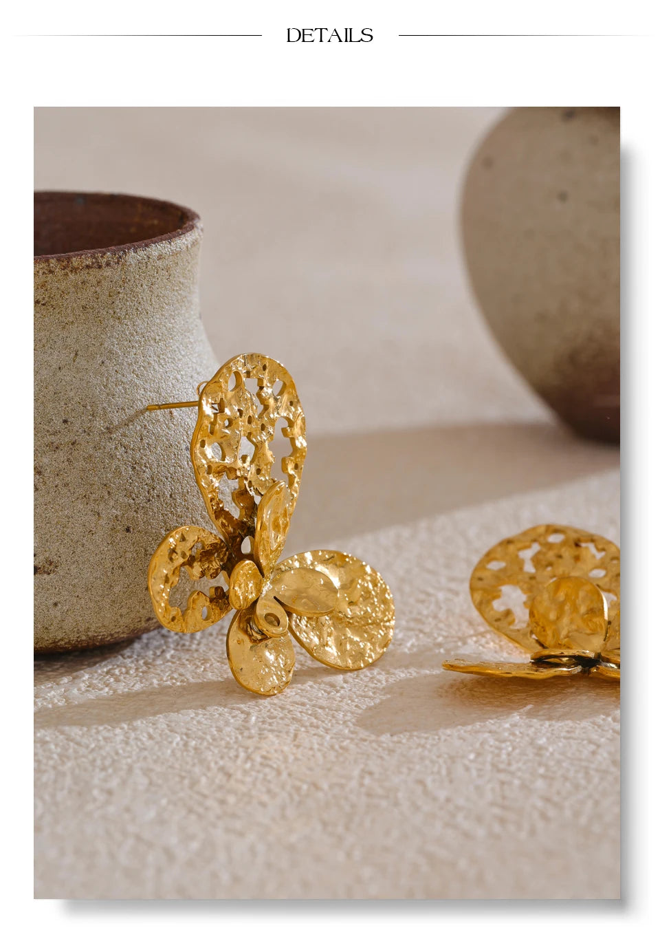 Butterfly Hollow Earrings