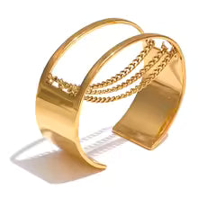 Gold Hollow Chain Adjustable Bracelet