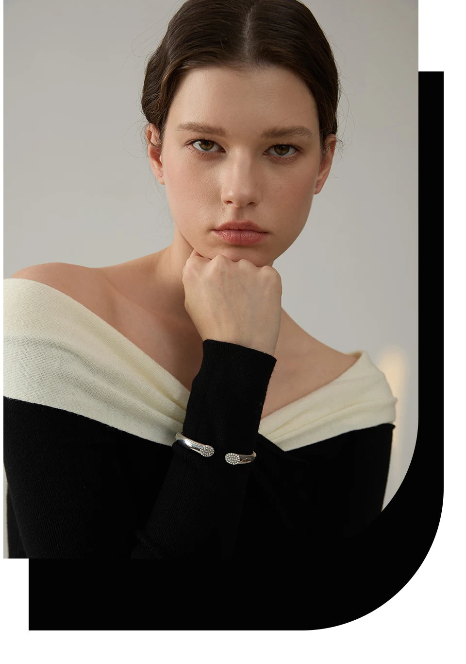 Cubic Zirconia Open Bracelet