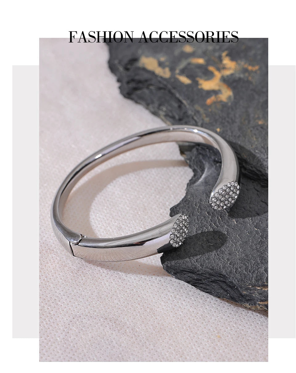 Cubic Zirconia Open Bracelet