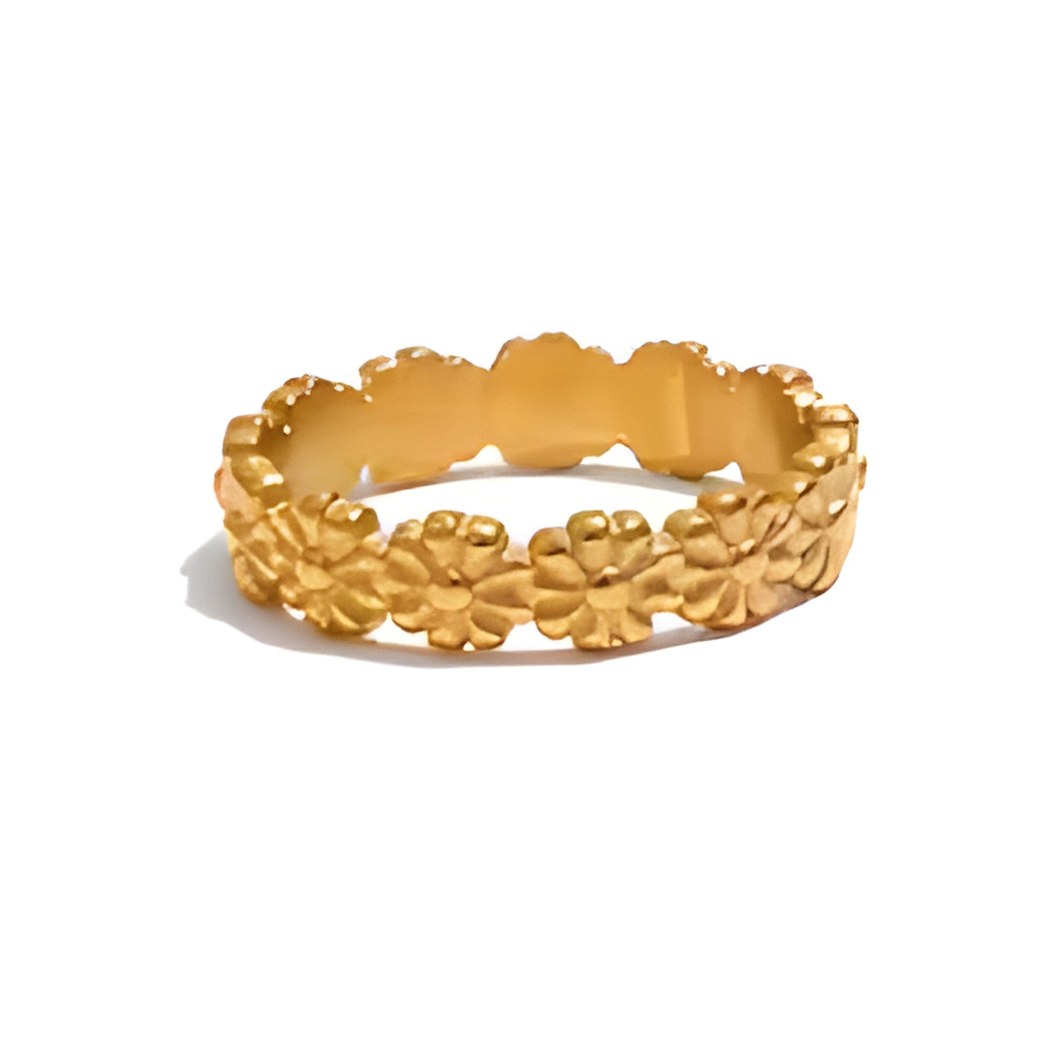 18K Gold Flower Ring