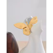 18K Gold Butterfly Brooch Pin