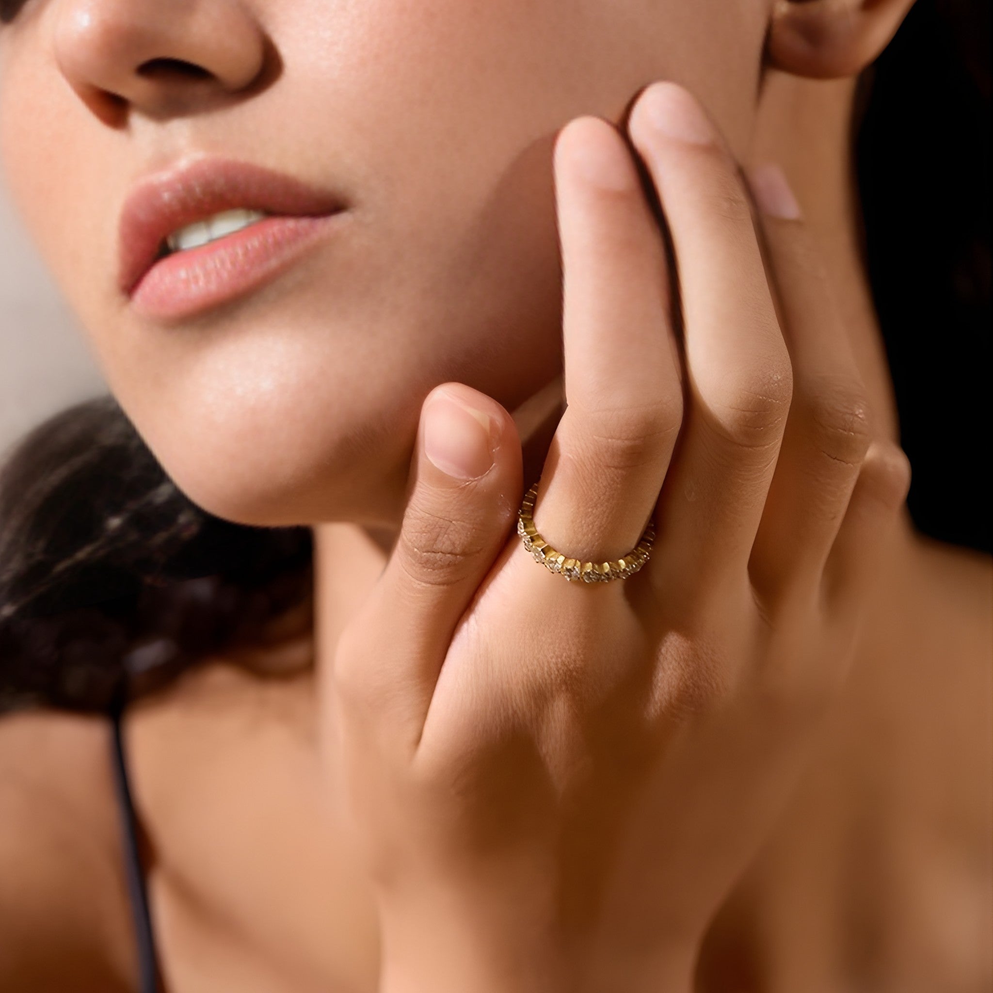 White Cubic Zirconia Ring