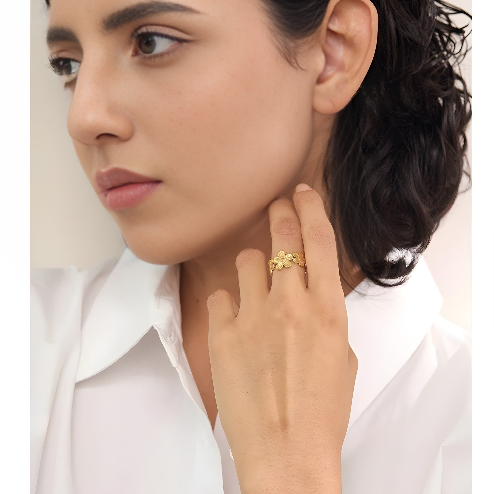 Flower Adjustable Ring