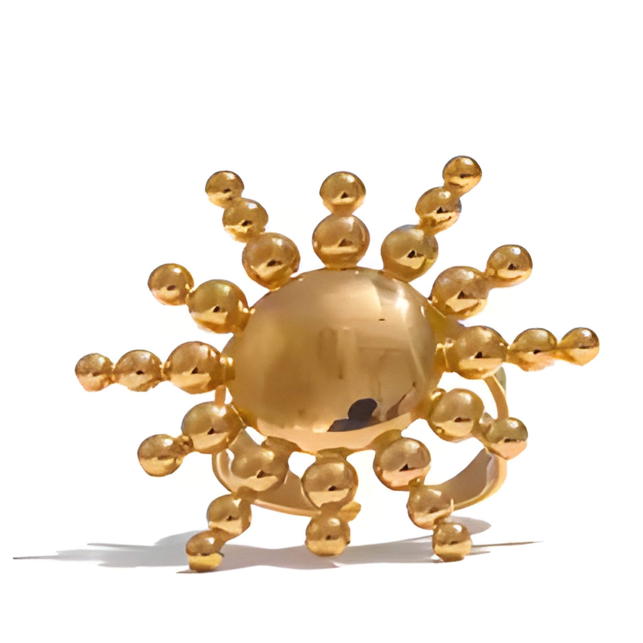 Big Adjustable Gold Ring