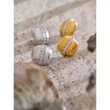 Zirconia Square Stud Earrings