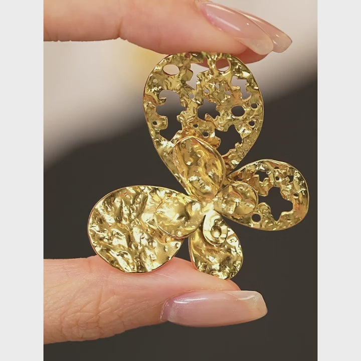 Butterfly Hollow Ring