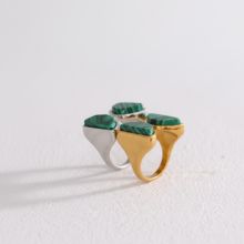 Green Malachite Stone Ring