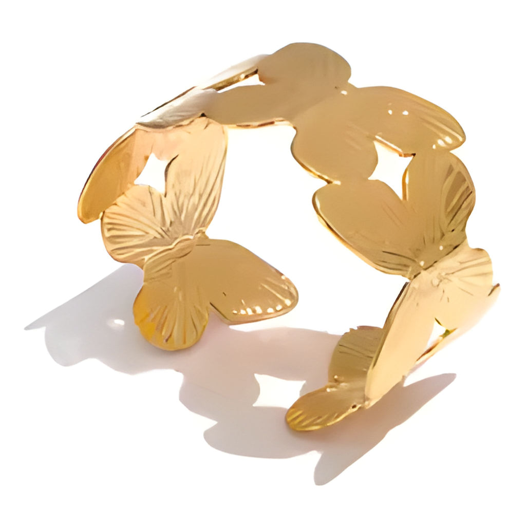 Butterfly Wide Cuff Bracelet