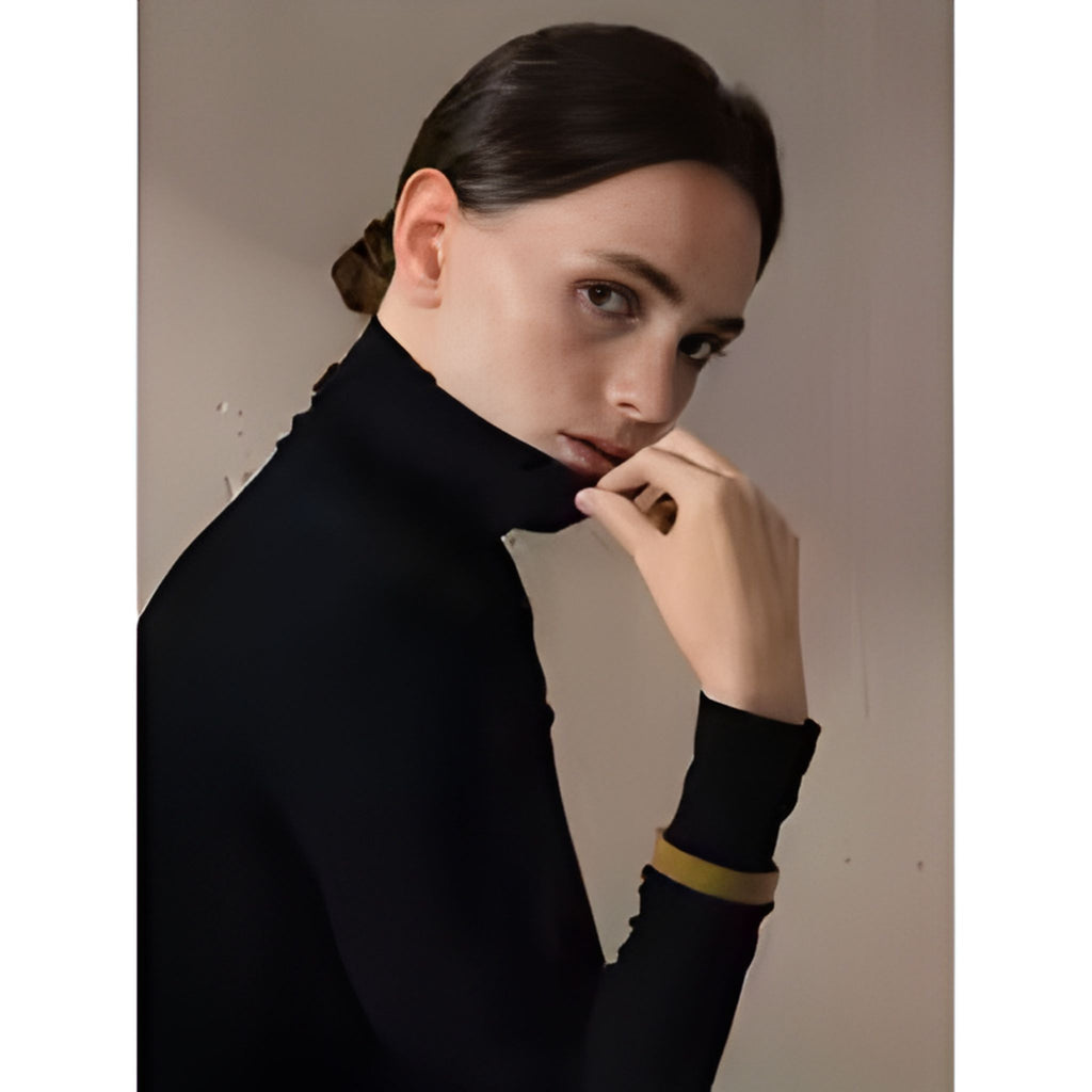 Gold Chain Tassel Cuff Bracelet