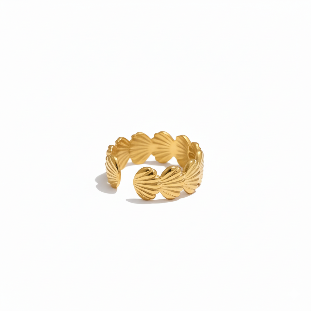 Ocean Shell Adjustable Ring
