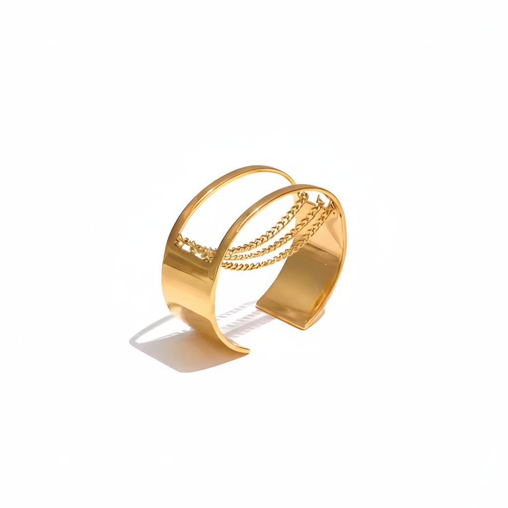 Gold Hollow Chain Adjustable Bracelet