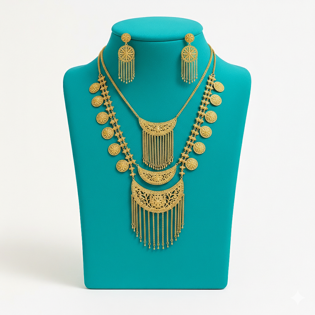 Large Long Gold Chain Necklace