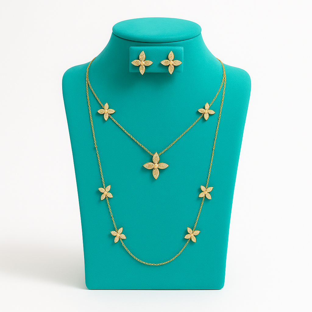 Butterfly Long Gold Chain Necklace