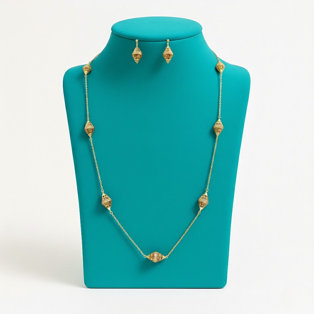 Long Tamra Gold Chain Necklace