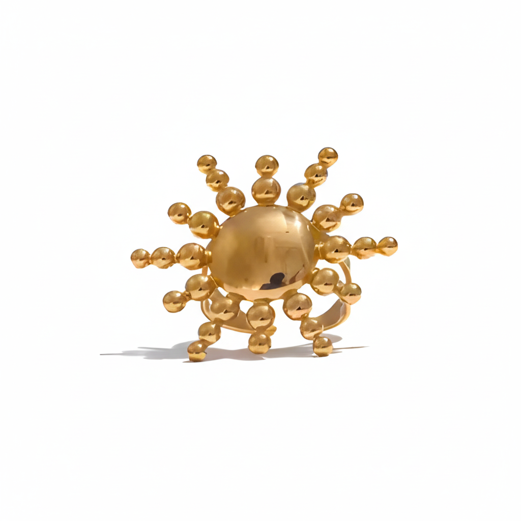 Big Adjustable Gold Ring