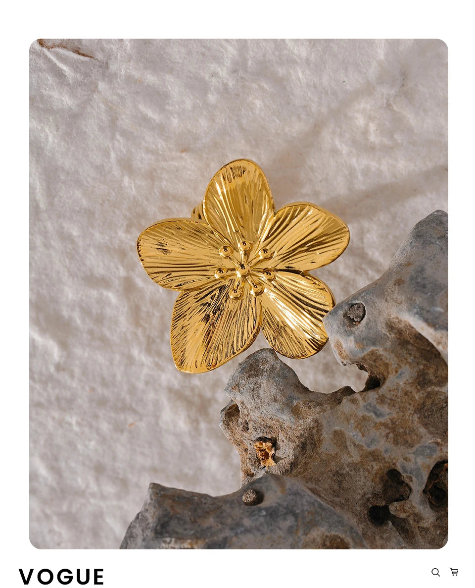 Gold Flower Ring