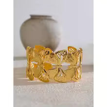 Stainless Steel Butterfly Cuff Bracelet