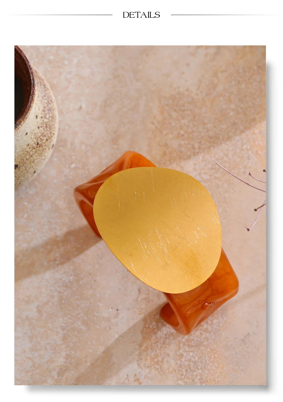 Acrylic Acetic Acid Open Bracelet