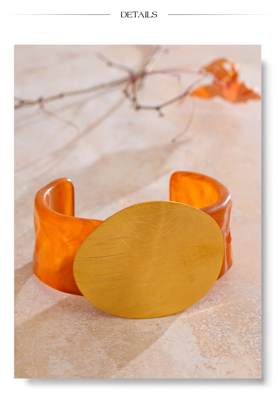 Acrylic Acetic Acid Open Bracelet