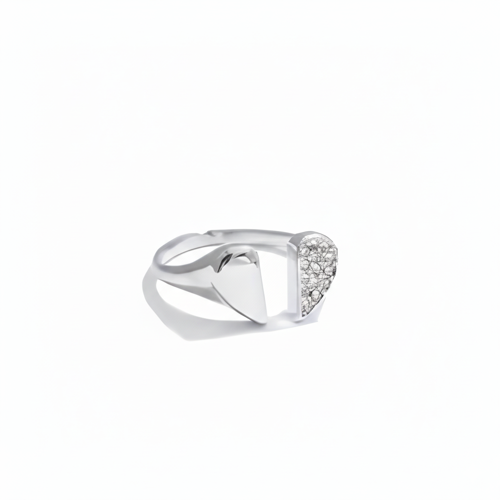 Adjustable Zirconia Heart Love Ring