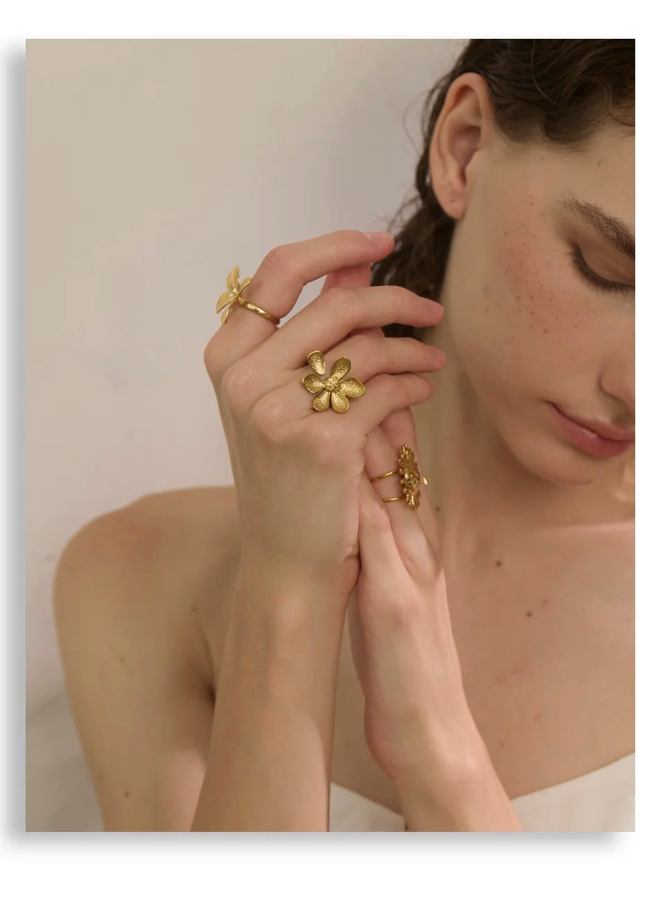 Flower Adjustable Ring