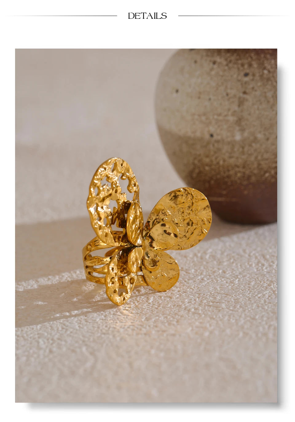 Butterfly Hollow Ring