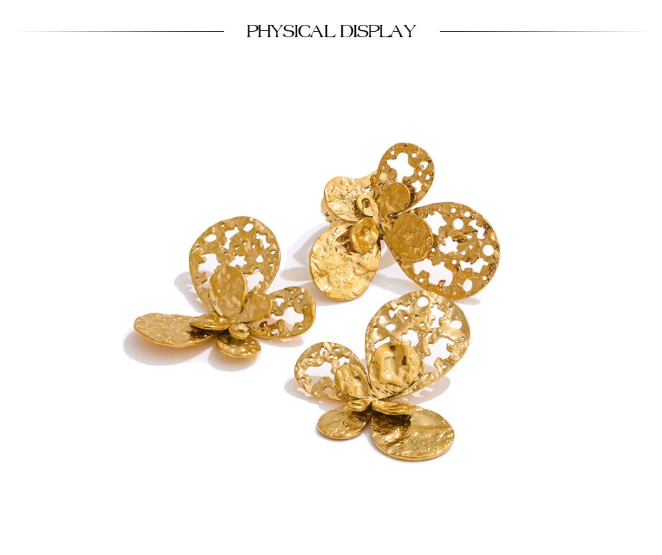 Butterfly Hollow Earrings