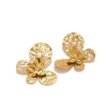 Butterfly Hollow Earrings