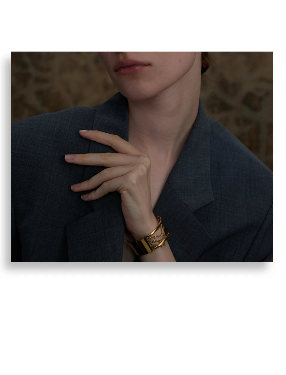 Gold Hollow Chain Adjustable Bracelet