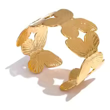 Butterfly Wide Cuff Bracelet