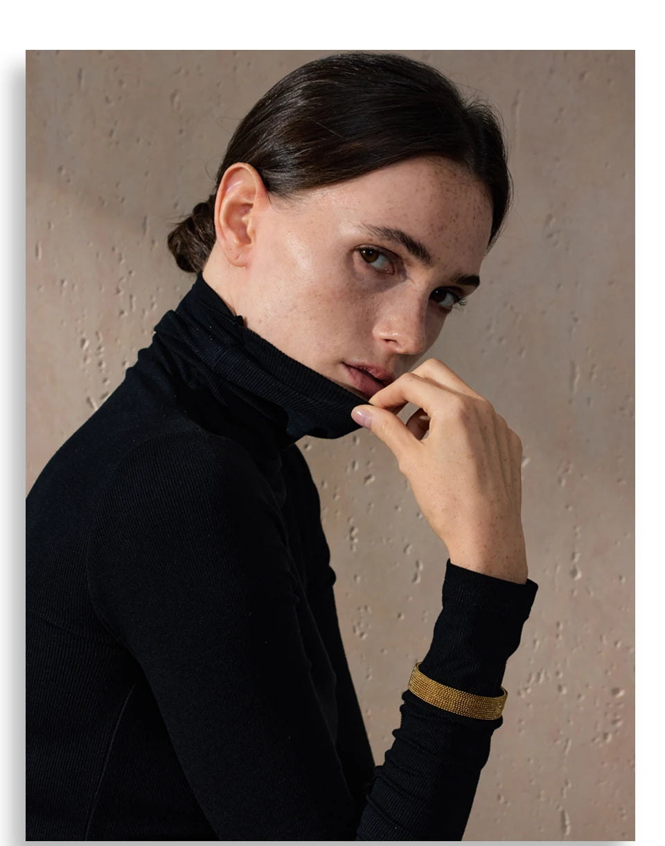 Gold Chain Tassel Cuff Bracelet