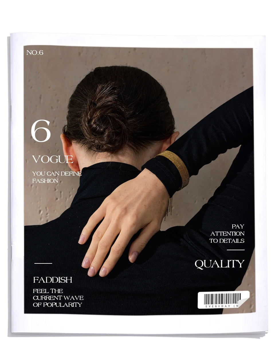 Gold Chain Tassel Cuff Bracelet