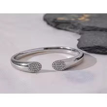 Cubic Zirconia Open Bracelet