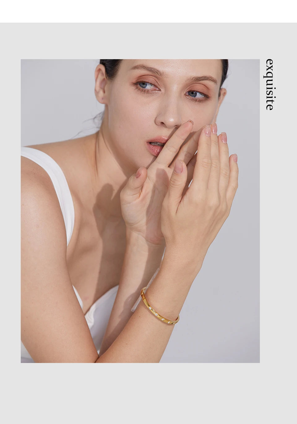 Cubic Zirconia Gold Bracelet