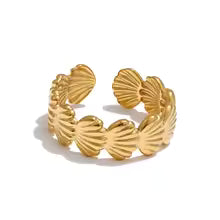 Ocean Shell Adjustable Ring