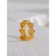 Flower Adjustable Ring