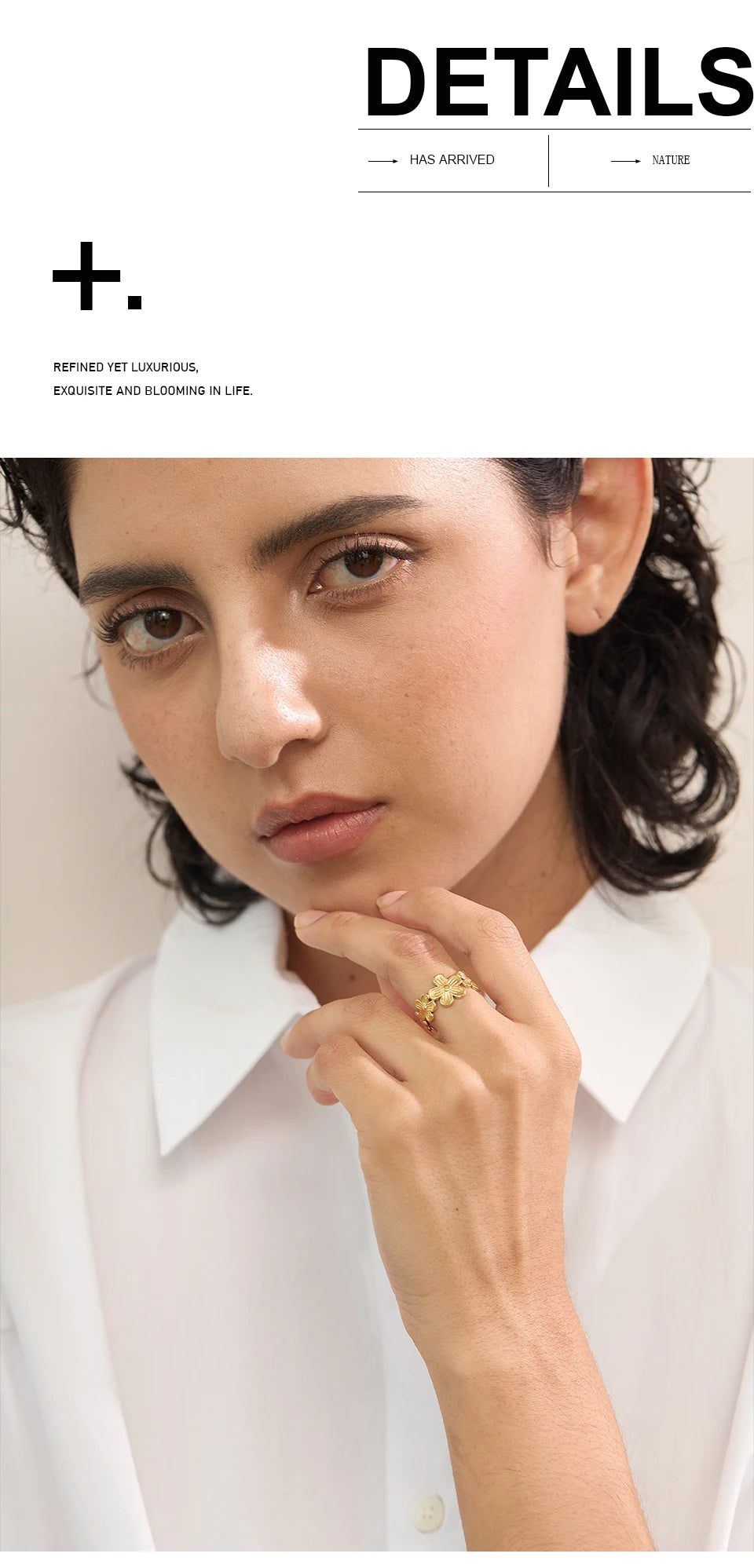 Flower Adjustable Ring