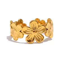 Flower Adjustable Ring