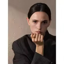 Shell Geometric Open Ring