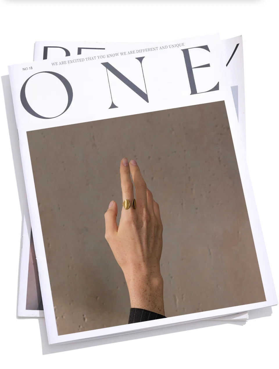 Shell Geometric Open Ring